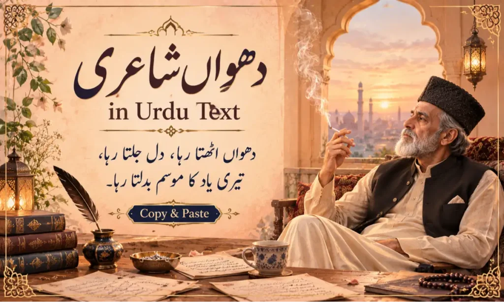 Smoking Poetry in Urdu Text Copy And Paste