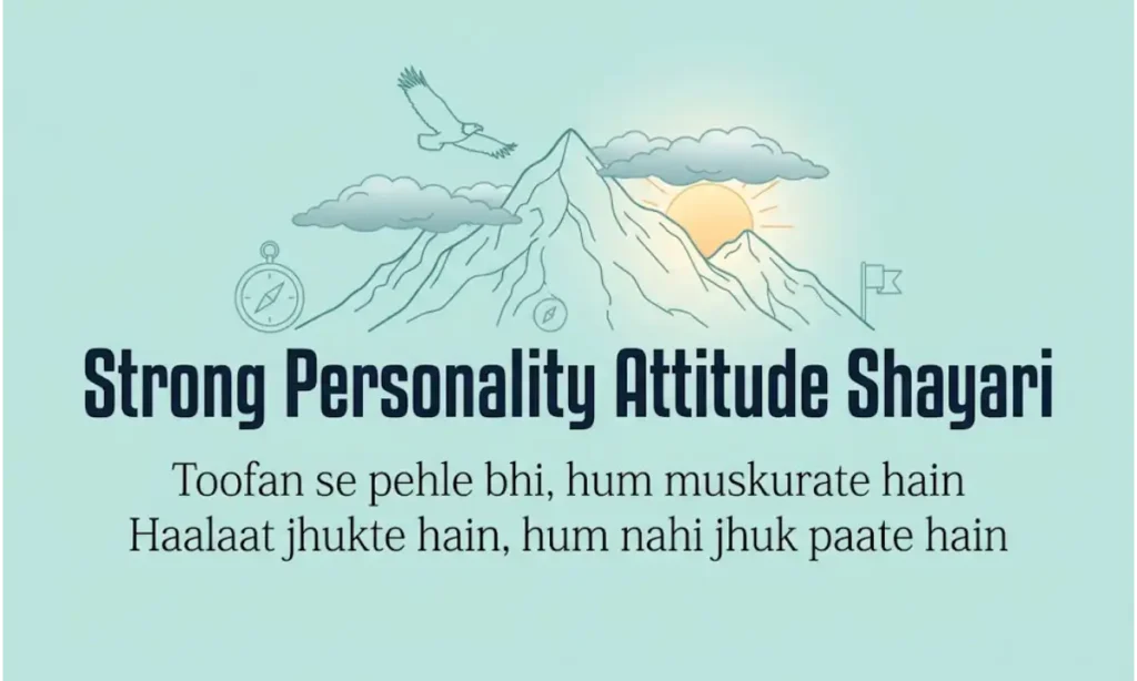 Strong Personality Attitude Shayari