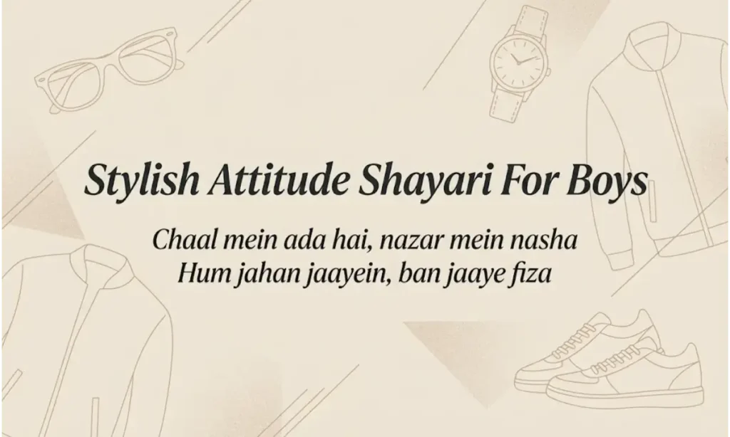 Stylish Attitude Shayari For Boys