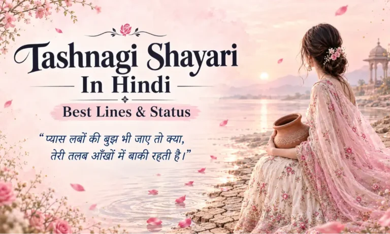 Tashnagi Shayari In Hindi Best Lines & Status