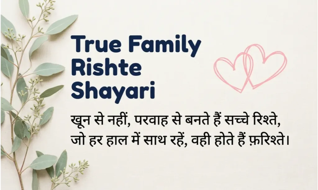 True Family Rishte Shayari