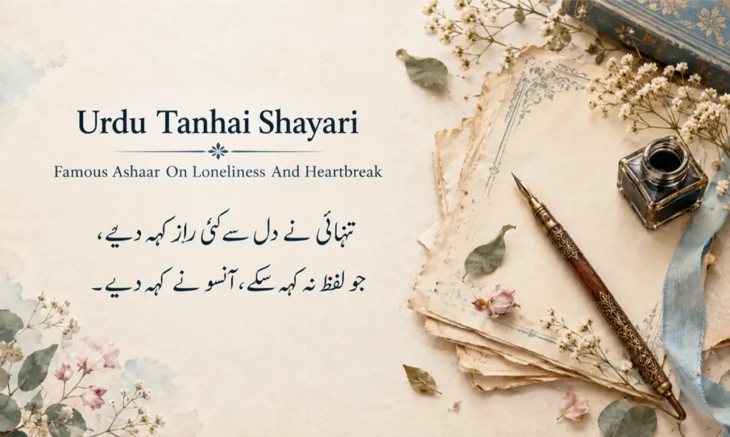 Urdu Tanhai Shayari Famous Ashaar On Loneliness And Heartbreak